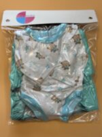 Одежда для куклы Baby Born 38–43 см, голубой зимний комбинезон, боди и шапка, 3 предмета