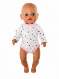 Одежда для куклы Baby Born 38–43 см, розовый зимний комбинезон, боди и шапка, 3 предмета