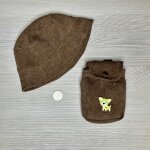 Рюкзак и шляпа для кукол 38-43 см, цв. кофе