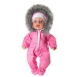 Зимний комбинезон и шапка для куклы-девочки Baby Born ростом 43 см