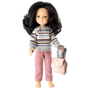 Свитер, брючки и рюкзак для кукол Paola Reina 32 см