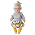 Комплект одежды из 4 предметов для куклы Baby Born ростом 43 см