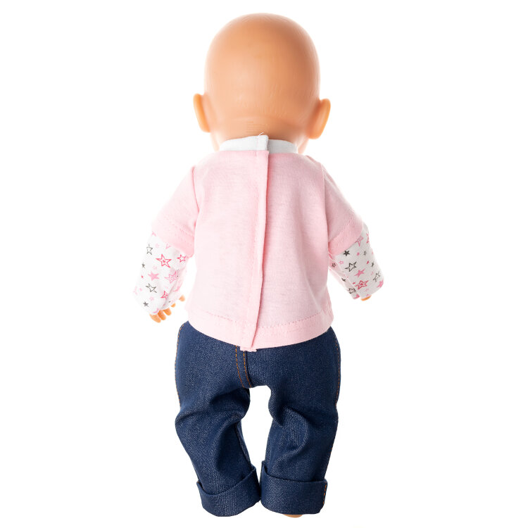 Джемпер и джинсы для куклы Baby Born ростом 43 см