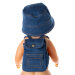 Джинсовая панама и рюкзак для куклы Baby Born ростом 43 см