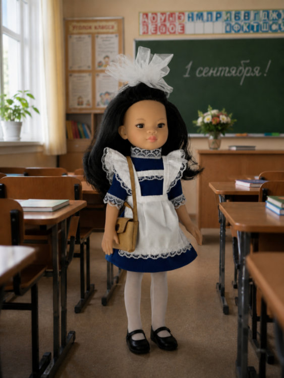 Одежда для куклы Paola Reina 32-34 см, школьная форма, 5 предметов