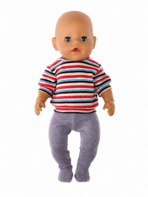 Одежда для куклы Baby Born 38-43 см, зимняя куртка, кофта и колготки, 3 предмета