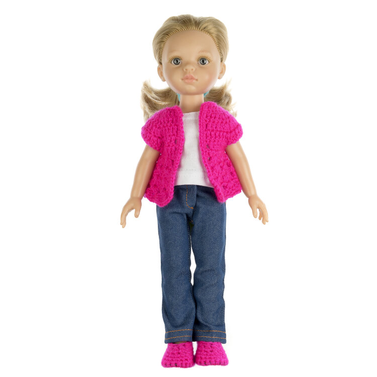 Джинсы и жилет для кукол Paola Reina 32 см