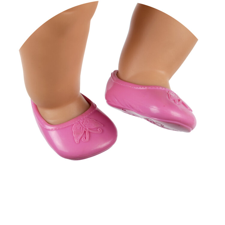 Розовые туфельки из силикона для кукол Беби Бон