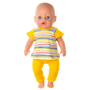 Летняя туника и лосины для куклы Baby Born ростом 43 см