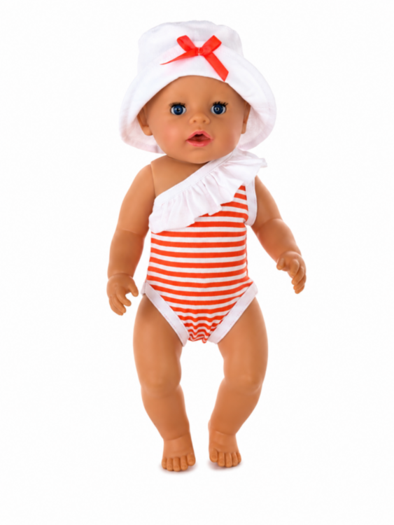 Панама и купальник для Baby Born ростом 43 см