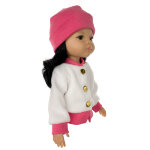 Курточка и розовая шапка для кукол Paola Reina 32 см