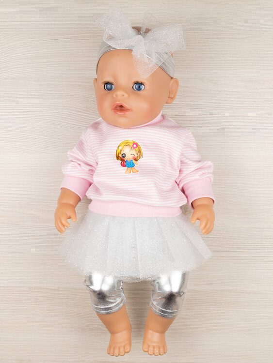 Нарядная одежда для куклы Baby Born ростом 43 см